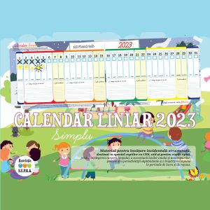 Calendar 2023 printabil pentru copii (PDF) (SIMPLIFICAT)