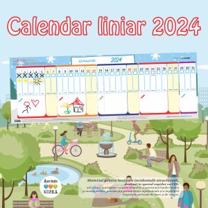 Calendar 2024 printabil pentru copii (PDF) (SIMPLIFICAT)