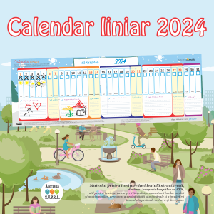 Calendar 2024 printabil pentru copii (PDF)